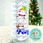 Coleção Natal Inesquecível - Sublimação - Torre de Xícaras