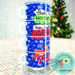 Coleção Alegria de Natal - Sublimação - Torre de Xícaras