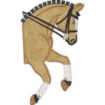 Matriz de bordado Cavalo em aplique - Image 2