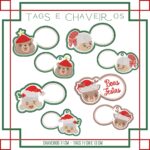 Matrizes de Bordado - CHAVEIROS E TAGS NATAL - Pacote de Matrizes