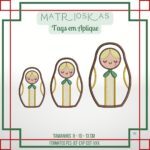 MATRIOSKAS - TAGS - Matriz de Bordado