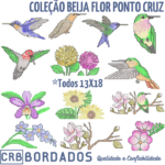 matrizes de bordado - coleção beija flor ponto cruz - Image 2