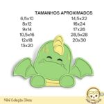 Mini Coleção de Matrizes de Bordado Dino - Image 4