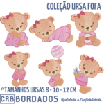 matrizes de bordado - coleção urso fofo - Imagem 2