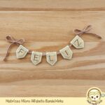 Presentinho Micro Alfabeto Bandeirinha Matrizes de Bordado - Image 2