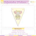 Projeto Bandeirolas - Elefantinha Melissa