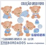 matrizes de bordado - coleção urso fofo