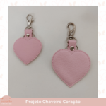 Projeto na bordadeira - Chaveiro Coração - Imagem 2