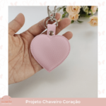 Projeto na bordadeira - Chaveiro Coração