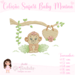 Coleção Safari Baby Menina - Matrizes de Bordados - Image 11