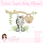 Coleção Safari Baby Menina - Matrizes de Bordados - Image 13