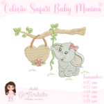 Coleção Safari Baby Menina - Matrizes de Bordados - Image 7