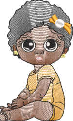 MATRIZ-DE-BORDADO-MENINA NEGRA - Imagem 6