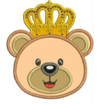 Matriz de Bordado - Rosto Ursinho Príncipes - Image 2