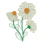 Matriz de Bordado - Trio Floral - Imagem 2