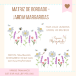 Matrizes de Bordado - Borboleta e Margaridas | Jardim - Imagem 3