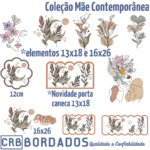 matrizes de bordado - coleção mãe contemporânea
