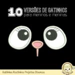 Matrizes de Bordado Gatinhos Rostinhos - Imagem 3