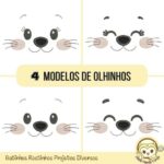 Matrizes de Bordado Gatinhos Rostinhos - Imagem 4