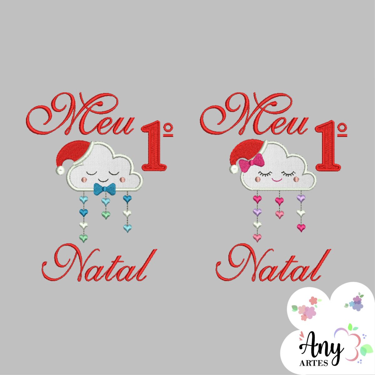 Matrizes de bordado - Meu primeiro natal chuva de amor - Image 1