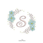 Matriz de Bordado - COLEÇÃO ALFABETO FLOR AZUL - Image 22