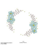 Matriz de Bordado - COLEÇÃO ALFABETO FLOR AZUL - Image 26
