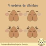 Matrizes de Bordado Capivaras Rostinhos - Imagem 7