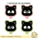 Projetos na Bordadeira TAGS Meow - Image 5