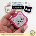 Projeto na Bordadeira Chaveirinhos Meow