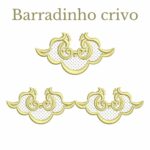 Matriz de bordado Barradinho crivo