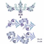 Matriz de bordado kit imperial floral