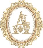 Matriz de bordado Alfabeto vintage - Image 2
