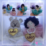 Mini Ursino e boneca pompom- ARQUIVOS DIGITAIS