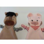 Projeto na Bordadeira - Trio fazendinha em paninho porta chupeta - Image 2