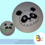 Alinhavo Panda - matriz de bordado
