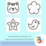 Cards alto contraste Montessori – matriz de bordado - Imagem 2