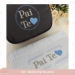 Matriz de bordado - Dia dos pais - Pai te amo - kit 2 matrizes