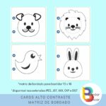 Cards alto contraste Montessori – matriz de bordado - Imagem 4