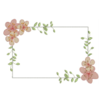 Matriz de Bordado- Moldura Floral de Cerejeira - Image 2
