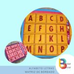 Alfabeto letras bordadas – matriz de bordado