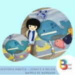 Jonas e a Baleia – página completa para livro sensorial