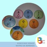 Discos das Vogais em português Bordado – matriz completo