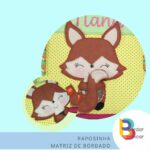Matriz Raposinha – atividade para livro sensorial na bordadeira matriz de bordado