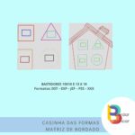 Casinha de Formas – atividade para livro sensorial na bordadeira matriz de bordado - Image 2