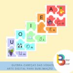 Quebra-cabeça das Vogais – arte digital