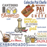 matrizes de bordado - coleção pai chefe