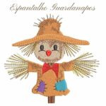 Matriz de bordado para guardanapos Espantalho