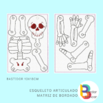 Esqueleto articulado – matriz de bordado - Image 2