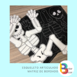 Esqueleto articulado – matriz de bordado - Image 3