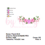 Matriz de Bordado - Floral-22-D - Imagem 2